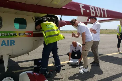 Part of the obstacles, that the team handled with during the expedition - slight damage to the airplane cooling system.