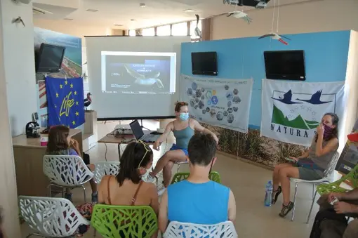 Stanimira Deleva showed us how to collect biological information with the iNaturalist application.